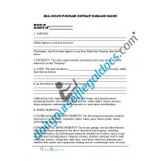 Real Estate Purchase Contract (Farm and Ranch)